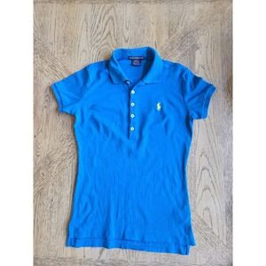 Ralph Lauren Sport Polo Shirt Slim Fit Womens Size Small Sm Royal Blue Golf